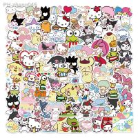 10/50/100pcs Sanrio Cartoon Kawaii Kuromi My Melody Sticker for Scrapbooking Stationery Waterproof for Laptop Kids Gift