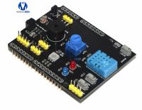 DHT11 LM35 Temperature Humidity Sensor Multifunction Expansion Board Adapter For Arduino  R3 RGB LED IR Receiver Buzzer I2C