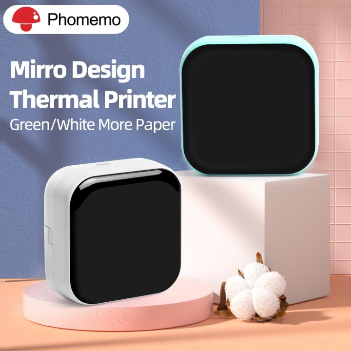 Phomemo M02x Portable Mirro Design Thermal Label Printer Type C 57mm Printing Wireless Bluetooth 5923