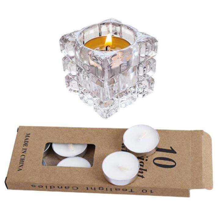 Glass Candle Holder Wedding Candle Holder Retro Table Decoration