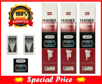 ใช้ดีมาก ใบ มีดโกน ขนนก2คม FEATHER​ ใบมีดโกนสแตนเลส​ ของแท้ 100%