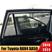 สำหรับ Toyota RAV4 2019 2020 2021 2022 2023 RAV 4 XA50รถด้านข้างหน้าต่าง Sunshade Cover Sun Visor ฤดูร้อนป้องกันสีดำอุปกรณ์เสริม