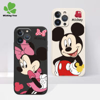 เคสสำหรับ iPhone 6 6 Plus 7 7 Plus XS XR XS Max 11 Pro 11 Pro Max 12 12 12 12 Pro 12 Pro Max 13 Pro 13 Pro Max 14 Plus 14 Pro 14 Pro Max ดิสนีย์มิกกี้มินนี่เคสป้องกันโทรศัพท์โทรศัพท์มือถือกันกระแทก