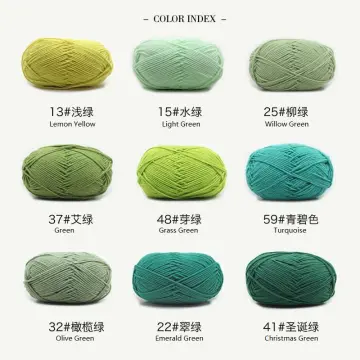 50g Milk Cotton Crochet Yarn 4ply Knitting Wool Needlework Dyed Lanas For  Crochet Crafts Sweater Hat Dolls Scarf DIY Knitting