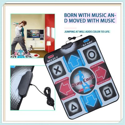 ✨[IN STOCK] แผ่นเกมส์เต้น มีมากกว่า 200 เพลง ลงโปรแกรมง่าย 1ชุด เสื่อเต้นคอมพิวเตอร์,Non-Slip Dancing Step Dance Mat Pad Pads Dancer Blanket To PC With USB