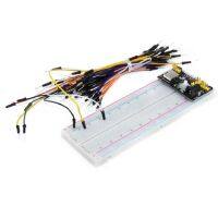 1pcs/lot MB102 830 Point Solderless PCB Breadboard with 6Jump Cable Wires  starter kit In Stock