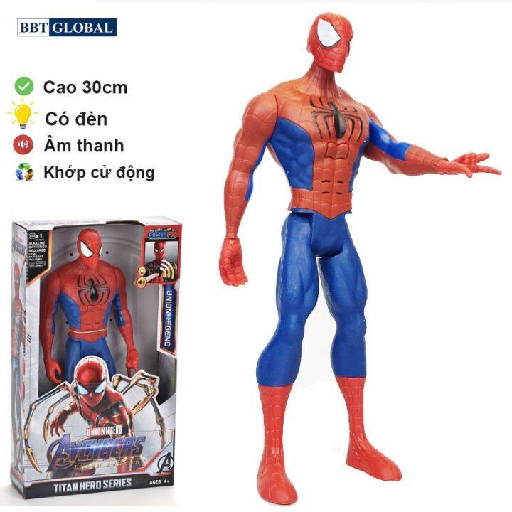Đồ Chơi Siêu Nhân Siêu Anh Hùng Marvel Cao 30Cm Có Đèn Và Nhạc - Người Nhện  Spider-Man 21008-Za | Lazada.Vn