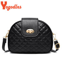 Yogodlns Luxury Rhombus Shoulder Bag Female PU Leather Crossbody Bag Multi-pocket Messenger Bag Fashion Satchel Bag Shopping Bag