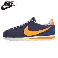 CLASSIC CORTEZ NYLON Mens Running Shoes  Navy Blue &amp; Orange  Lightweight Wear-resistant Sweat-absorbent 488291 410