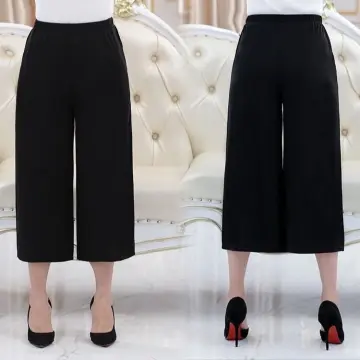 Womens Fashion Straight Wide Leg Pants Solid Color Loose Fit with