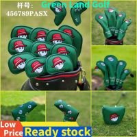 2023 NEW for﹍๑ [All series]Malbon Golf Club Cover for Iron Putter Driver Hybrids Fairway Woods Golf Club Headcovers 1 3 5 UT PU Leather Magnet closed