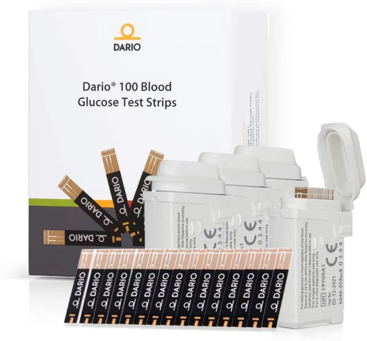 Dario Blood Glucose No Coding Needed Test Strips Cartridge Set Only Dario Blood Glucose No Coding Needed Test Strips Cartridge Set Only