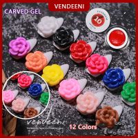 【YP】 Vendeeni Modeling Stereoscopic Carve Gel off UV 12 Colors Painting 5D Sculpture Transparent Color Soft