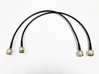 2 pcs/set N-Type male to male RG142 double shielded cable, 50 cm, DC - 6GHz