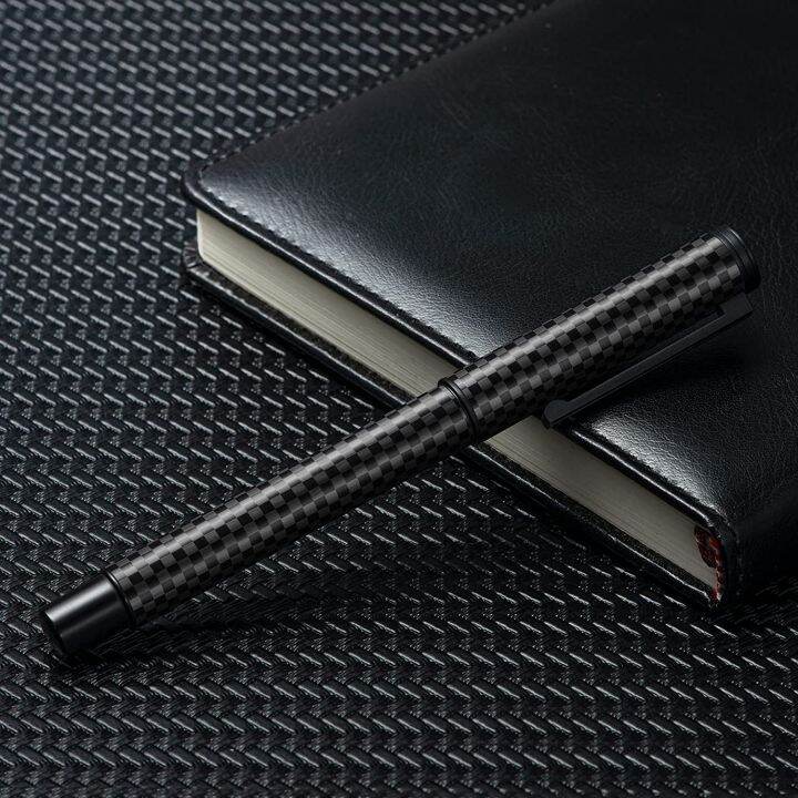 hongdian-1861-carbon-fiber-fountain-pen-effmbent-nib-classic-design-smooth-writing-pen-for-business-school-office