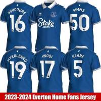 เสื้อโปโลแขนสั้น ลายทีมชาติฟุตบอล Everton SY3 2023-2024 POLO Keane Doucoure Mykolenko Iwobi Simms พลัสไซซ์ YS3