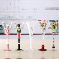 ❀❀ bely creative personality artificial hand-painted goblet cocktail champagne bar wine