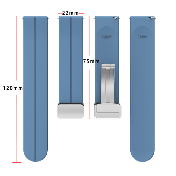 zenia-สายนาฬิกาซิลิโคนแม่เหล็กคุณภาพสูง-22มม-สำหรับ-haylou-solar-plus-gs-ls09a-rs3-rt2-gst-lite-rt-ls04-ls10-ls09b-ls05s-ls13-ls16-ticwatch-pro-3-ultra-x-gtk-gtx-gth-2-s2-e2-gth2-coros-apex-46mm-mibro