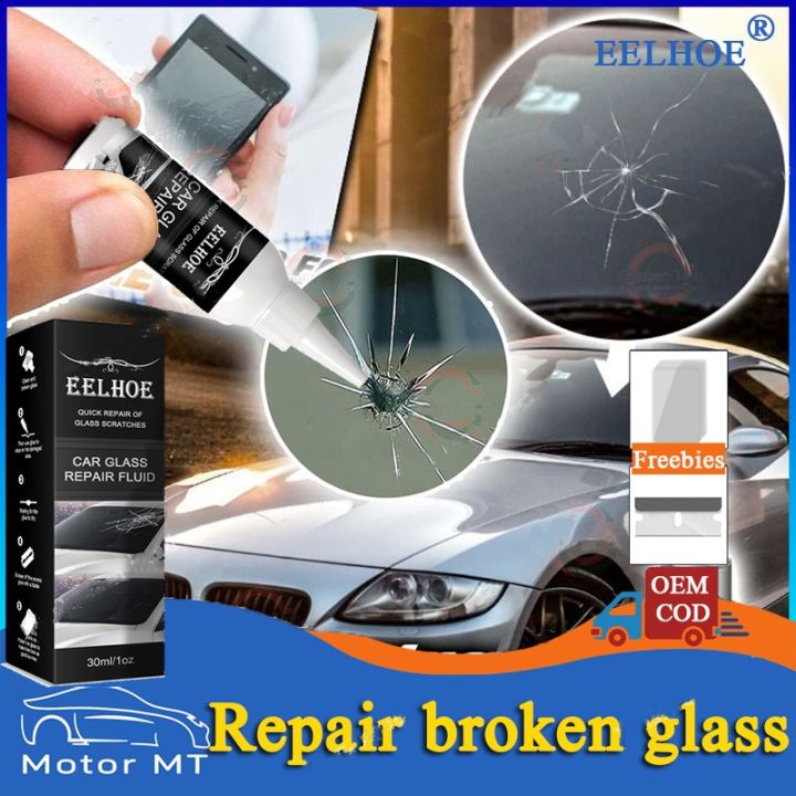 Windshield Repair Kit Cracked Glass Repair Kit Windscreen Repairing Glue  Adhesives Glass Repair Fluid For Car Windshield Chips Cracks 50ml