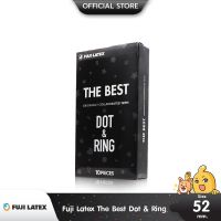 ?สินค้าขายดี? FUJI LATEX THE BEST DOT &amp; RING ถุงยางญี่ปุ่น แบบปุ่นและวงแหวน ขนาด 52 มม. บรรจุ 1 กล่อง (10 ชิ้น)