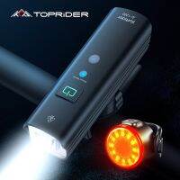 TOPRIDER Bicycle Light 1200LM T6 LED Rechargeable Set Road MTB Bike Front Back Headlight Lamp Flashlight Cycling Light Group Lights Reflectors