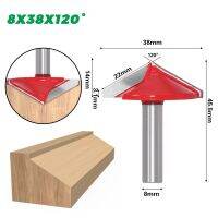 CARLD Bobf ดอกสว่านร่อง3D 8มม. ดอกสว่านปลายการควบคุมเชิงตัวเลขด้วยคอมพิวเตอร์คาร์ไบด์แท่ง90 120 150องศาสำหรับงานไม้