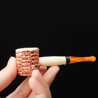 Mini Unique Personality Corn Cob Style Cigarette Tobacco Pipes Smoking Pipe Smoking Gift Cigarette Holder Mouthpiece Accessories Pipes