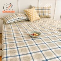 Dansunreve Fitted Bedsheet Classic Plaid Design INS Design Premium Fitted Bedsheet Single/queen/king Size