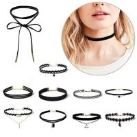 【Preflow ornament】1ชิ้นโซ่ BlackChoker ELong จี้ความงาม JewelleryParty GirlNew