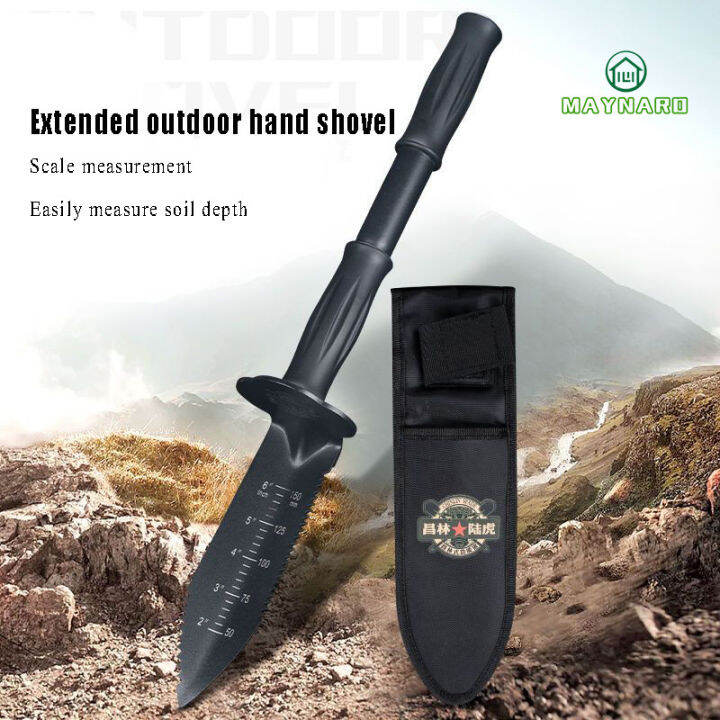 Digger Tool with Extended Handle, Double Serrated Edge Digger with