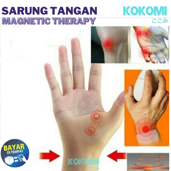 Kokomi 1pc Sarung Tangan Gel Silicone Magnetic Therapy Tenosynovitis