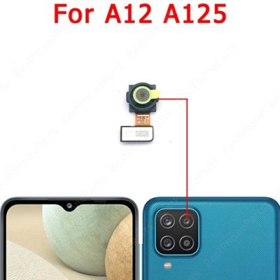 【❂Hot On Sale❂】 anlei3 กล้องหน้าหลังสำหรับ Samsung Galaxy A12 A125เซลฟี่ขนาดเล็กหันหน้าไปทางด้านหน้าด้านหลังอะไหล่โมดูลกล้องอะไหล่