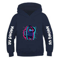 Among US เด็ก Hoodies หญิงแขนยาว Hooded เสื้อเด็กเสื้อผ้า All-Match น่ารัก Harajuku แขนยาวพิมพ์เด็กเสื้อผ้าฤดูใบไม้ผลิ Casual แฟชั่นเสื้อกีฬา