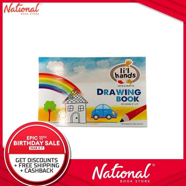 LI'L HANDS DRAWING BOOK 6X9 20 SHEETS Lazada PH