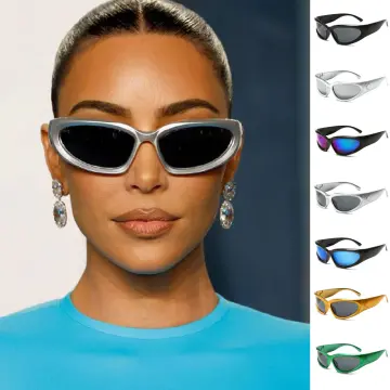 Cheap Popular Women's Sunglasses Punk Sunglasses Unique Sports Sun Glasses  Men UV400 Goggle Shades Mirror Colorful Y2k Eyewear