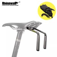 Rhinowalk ตัวยึดโครเมี่ยมอานจักรยานพร้อมแผ่นรองยาง MTB ตัวยึดจักรยานเสือภูเขากระเป๋าด้านหลังอุปกรณ์เสริมสำหรับจักรยานฐานวางสัมภาระ