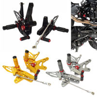 Motorcycle CNC Driver Adjustable Rearset Footrests Foot Rest Pegs Pedals Shifter Bracket For KAWASAKI Ninja 400 EX400 2018-2024, Ninja 250 EX250 2018-2024, Z400 ER400 2018 2019 2020 2021 2022 2023 2024