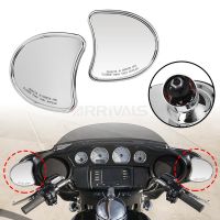 Motorcycle Chrome Rearview Mirror For Harley Tou Street Glide FLHX Electra Glide FLHT 96-13 Inner Fai Mount Side Mirrors