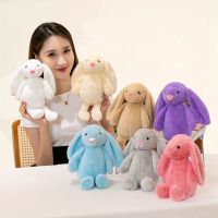 Plush Toys Long Ear Rabbit Bunny Kawaii Cartoon Animal Cute Stuffed Doll Girl Friend Birthday Gift Christmas Present Party Decor