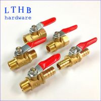 Brass Faucet Shut-off Ball Valve Male and Female Connectors 1/8 1/4 3/8 1/2 Switch Valves Parts for Water Air Oil Pipe Fitting Plumbing Valves