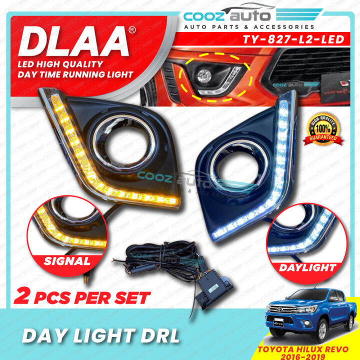 Dlaa Toyota Hilux Revo Daylight Daytime Drl With Signal Fog