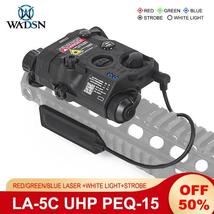 Wadsn Peq Tactical S Red Green Blue Laser With Strobe N Ir Hunting Ar Rifle Scout Light La C