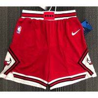 Hot 【hot pressed】nba shorts Chicago Bulls red basketball shorts