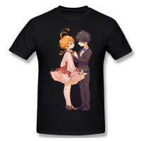 ผู้ชายที่มีคุณภาพดีเสื้อยืด Emma &amp; Ray Kawaii เสื้อยืดผู้ชายที่มีคุณภาพสูงผ้าฝ้ายแขนสั้นฤดูร้อนอะนิเมะสัญญาเนเวอร์แลนด์มังงะสบายๆหลวม