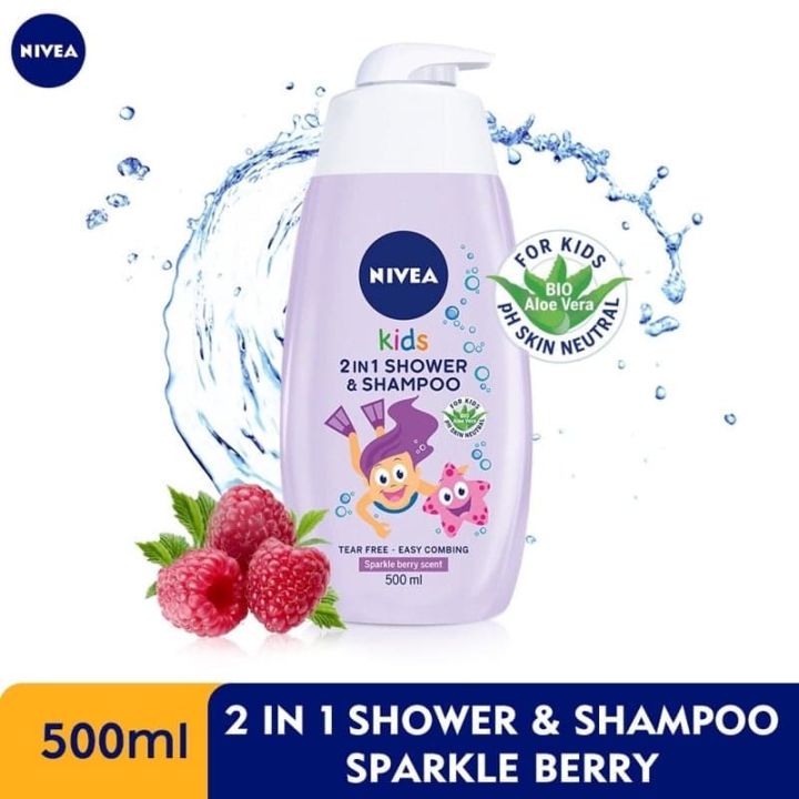 ni-vea-baby-kids-2-in1แชมพู-ครีมอาบน้ำ-500ml-2กลิ่นพร้อมส่ง-สินค้านำเข้าไม่มีในไทยหอมสุดๆต้องลอง