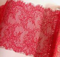 [HOT!] 3m long 23cm wide hollow eyelash lace fabric wholesale DIY underwear clothing decoration accessories