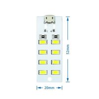 【⊕Good quality⊕】 ci22op 1Pcsคุณภาพสูง5730 Smd 5V 430ma ~ 470maสีขาวMicro Usb 5730แผงไฟLed Usbไฟมือถือไฟฉุกเฉินไฟกลางคืน