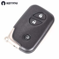 Keyyou ปลอกกุญแจรีโมทสำรอง3กุญแจรถยนต์ปุ่มกดสำหรับ Lexus Gs250 Lx570 Is350 Es350 Gs350