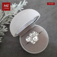 MT แหวนเงินแท้ ประดับบอลกลม และหอยเซลล์ ไซส์: 57, 58 Solid 925 Sterling Silver Ring (sr199) MT Jewelry มณีธารา