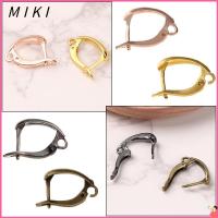 MIKI 6ชิ้น7สีตะขอตั้งค่ากลับเปิดห่วง DIY คลิปต่างหูเครื่องประดับทำเครื่องเพชรตุ้มหูตะขอฝรั่งเศส